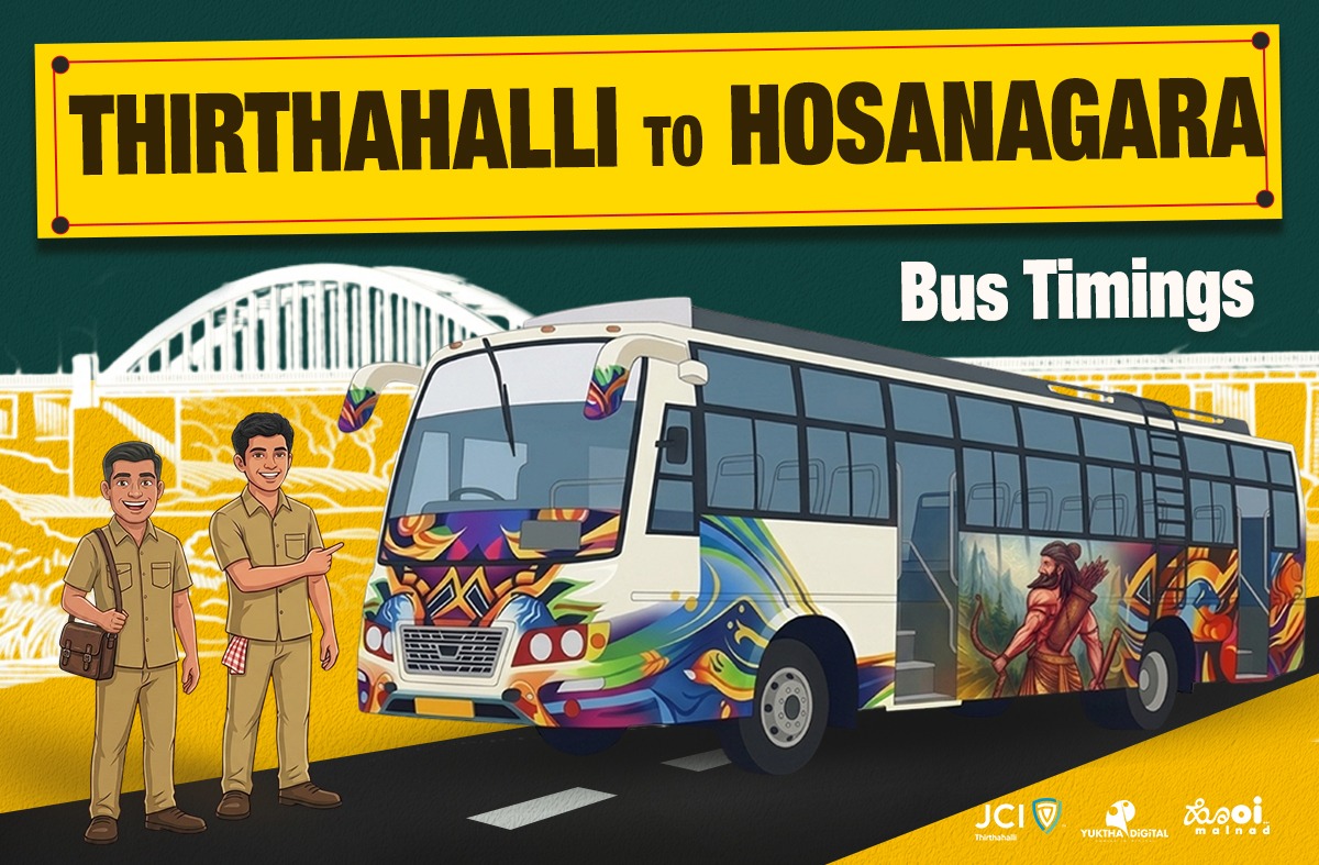 Thirthahalli to Hosanagara Bus Timings